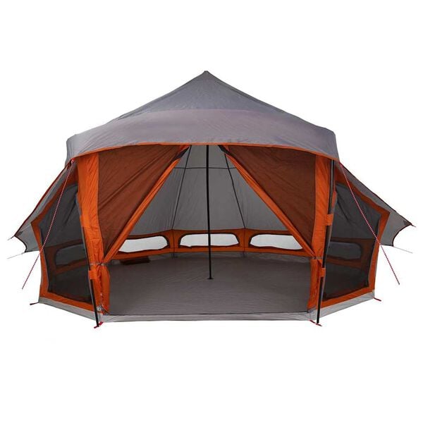 vidaXL Familien-Tipi-Zelt mit Dach Grau und Orange 508 x 470 x 300 cm