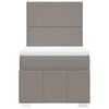 vidaXL Boxspringbett mit Matratze Taupe 80x200 cm Stoff