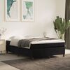 vidaXL Boxspringbett mit Matratze Schwarz 140x190 cm Samt