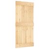 vidaXL Schiebet&uuml;r NARVIK Nat&uuml;rlich und Schwarz 95 x 210 cm (213,5 cm)