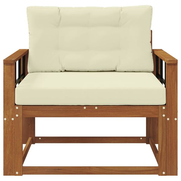 vidaXL Outdoor Mittelsofa Massivholz Akazie Natur