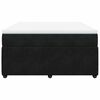 vidaXL Boxspringbett mit Matratze Schwarz 160x200 cm Samt