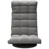 vidaXL Bodenstuhl Drehbar Dunkelgrau Samt