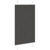 vidaXL Plissee Schwarz 70x100 cm Stoffbreite 69,4 cm Polyester