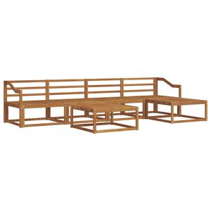 vidaXL Outdoor-Sofagarnitur 6 pcs Natur Massivholz Akazie