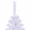 vidaXL K&uuml;nstlicher Weihnachtsbaum Wei&szlig; 210 cm PVC und Stahl