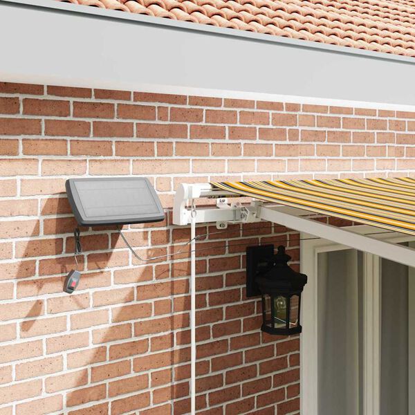 vidaXL Einziehbare Markise Mehrfarbig 500 x 300 cm Stoff und Stahl