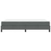vidaXL Boxspringbett mit Matratze Dunkelgrau 140 x 190 cm Stoff