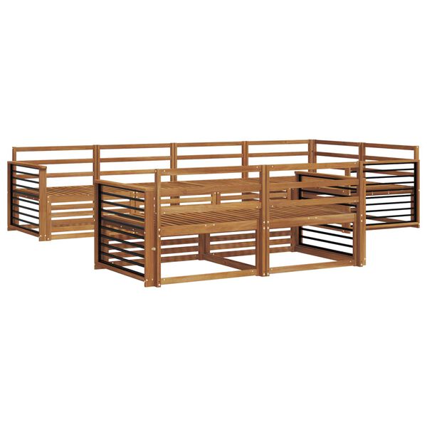 vidaXL Outdoor-Sofagarnitur 7 pcs Natur Massivholz Akazie