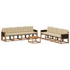 vidaXL Outdoor-Sofagarnitur 9 stk. Natur und Beige