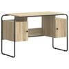 vidaXL Schreibtisch mit Stauraum Sonoma-Eiche 120 x 50,5 x 75,5 cm