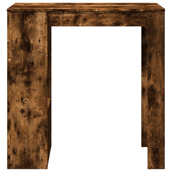 vidaXL Bartisch mit Regal Räuchereiche 102x50x103,5 cm Holzwerkstoff