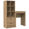vidaXL Schreibtisch Artisan-Eiche 105,5 x 34 x 127 cm 2 Stk.