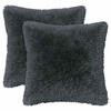 vidaXL Kissen mit Kissen HEERLEN 2 Stk. Anthrazit PV Fleece