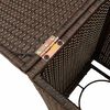 vidaXL Propan-Tank-Verstecktisch Braun 40x40x60 cm Poly Rattan