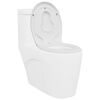vidaXL Toilettensitz Wei&szlig; 44,5 x 37,3 x 4,3 cm Duroplast