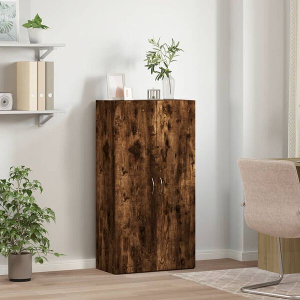 vidaXL Aktenschrank Räuchereiche 60x32x115 cm Holzwerkstoff