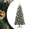 vidaXL K&uuml;nstlicher Weihnachtsbaum mit 150 LEDs mit St&auml;nder Gr&uuml;n 120 cm