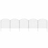 vidaXL Gartenzaun Set Konvex 77,5x78,5 cm Gr&uuml;n