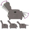 vidaXL Relaxsessel Elektrisch Taupe Stoff
