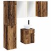vidaXL Badezimmerschrank-Set 5 stk. Altholz 40 x 11,5 x 60,5 cm