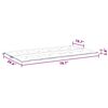 vidaXL Gartenbank-Auflage Anthrazit 200x(50+50)x7 cm Oxford-Gewebe