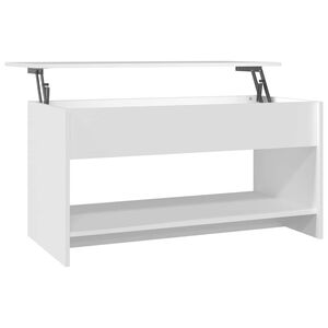 vidaXL Couchtisch Wei&szlig; 102x50x52,5 cm Holzwerkstoff