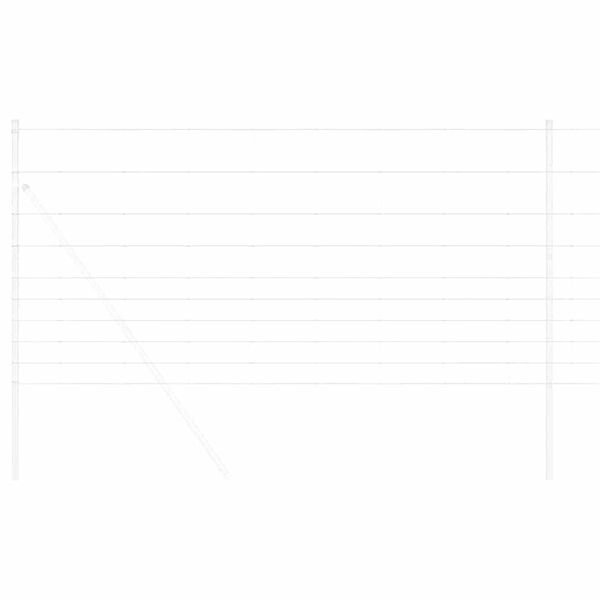vidaXL Wildzaun Feuerverzinkt 1000 x 120 x 0,18 cm Eisen