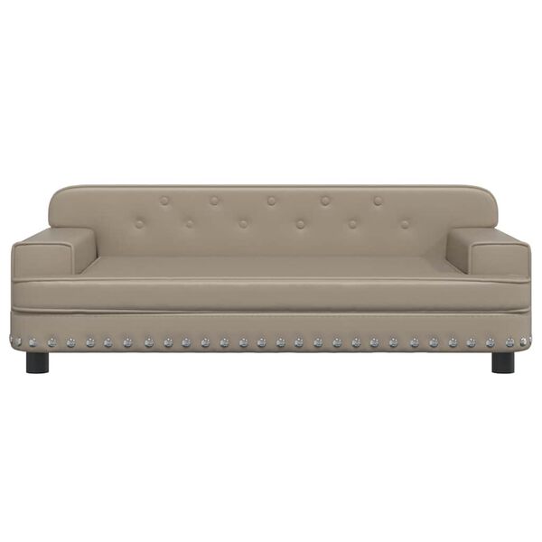 vidaXL Hundebett Cappuccino-Braun 90x53x30 cm Kunstleder