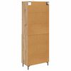 vidaXL Highboard Artisan-Eiche 69,5 x 34 x 180 cm Holzwerkstoff