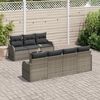 vidaXL Garten-Sofa-Set 8 pcs Grau 55 x 55 x 37 cm Poly Rattan