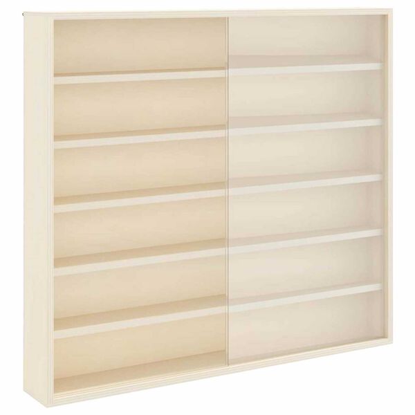vidaXL Wanddisplay-Case mit Regal Beige 60 x 8,5 x 54 cm Sperrholz