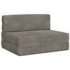vidaXL Klappsofa Bett Hellgrau 100 x 80 x 60 cm Stoff