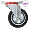 vidaXL 24 Stk. Lenkrollen 75 mm