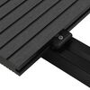 vidaXL Terrassendiele 4 pcs Schwarz WPC