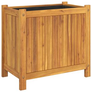 vidaXL Pflanzk&uuml;bel mit Einlage 54x31x50 cm Massivholz Akazie