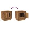 vidaXL Nachttisch 2 pcs Altholz 44 x 34,5 x 45 cm Holzwerkstoff