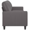 vidaXL 3-Sitzer-Sofa Grau 180 cm Kunstleder