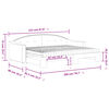 vidaXL Tagesbett Ausziehbar mit Matratze Hellgrau 80x200 cm Stoff