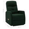 vidaXL Massagesessel mit Aufstehhilfe Dunkelgr&uuml;n Stoff