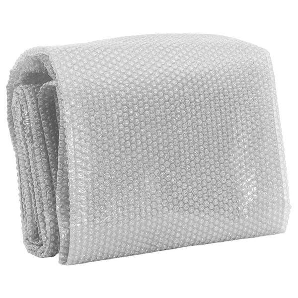 vidaXL Treibende Pool-Solarplane PE 549x274 cm Grau