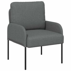 vidaXL Sofas mit Kissen 55cm Dunkelgrau Sperrholz