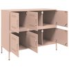 vidaXL Sideboard Rosa 100,5x39x79 cm Stahl