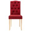 vidaXL Esszimmerst&uuml;hle 6 Stk. Weinrot Stoff