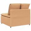 vidaXL Modulares Sofa Mittelmodul mit Kissen Beige 100 cm