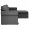 vidaXL Sofa Dunkelgrau