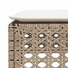 vidaXL 6-tlg. Garten-Sofagarnitur mit Kissen Beige Poly Rattan