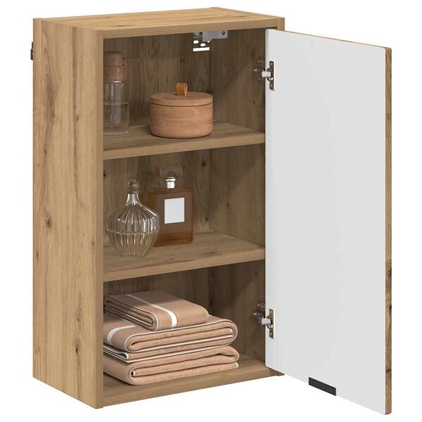 vidaXL Badezimmerschrank Wandmontiert Artisan-Eiche 39 x 23,5 x 65 cm