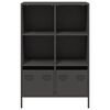 vidaXL Highboard Schwarz 68x39x103,5 cm Stahl