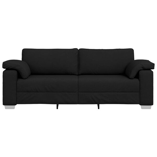 vidaXL Sofa 178cm Schwarz Stoff